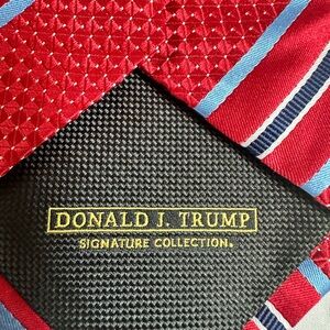Elegant Red and Blue Silk Ties with Geometric Patterns